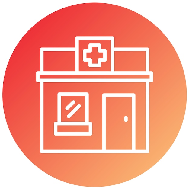 Estilo de icono de farmacia de diseño vectorial