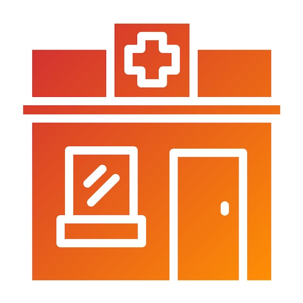 Estilo de icono de farmacia de diseño vectorial