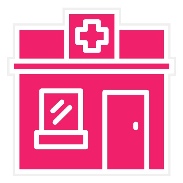 Estilo de icono de farmacia de diseño vectorial