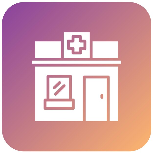 Estilo de icono de farmacia de diseño vectorial