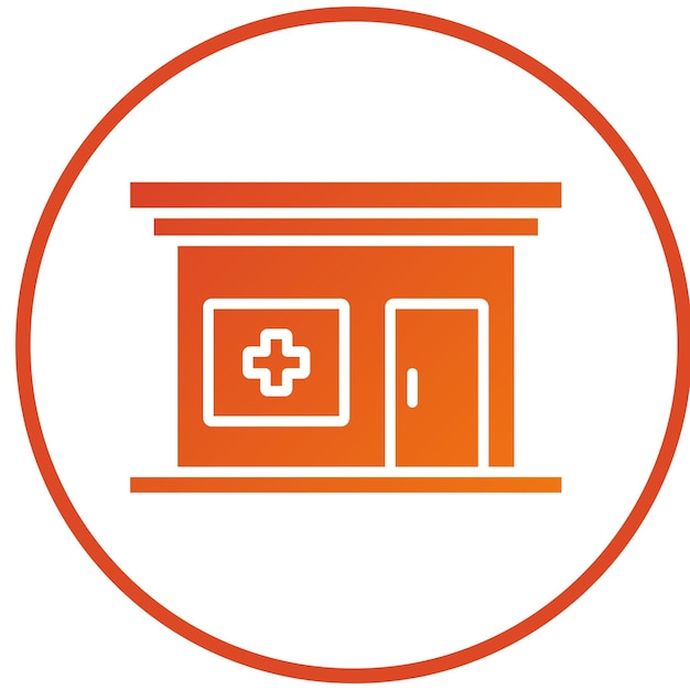 Estilo de icono de farmacia de diseño vectorial