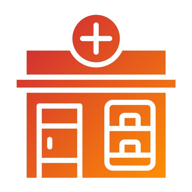 Estilo de icono de farmacia de diseño vectorial