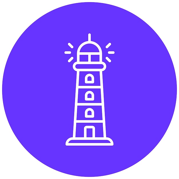 Estilo del icono del faro