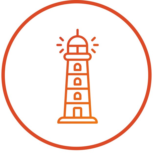 Estilo del icono del faro