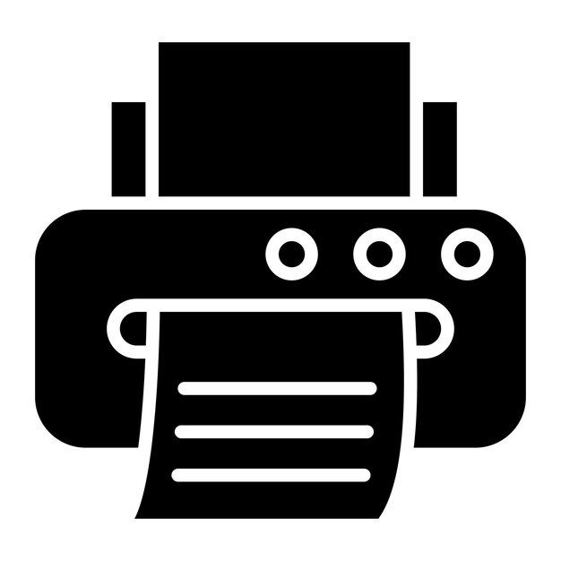 Estilo de icono de fax de diseño vectorial