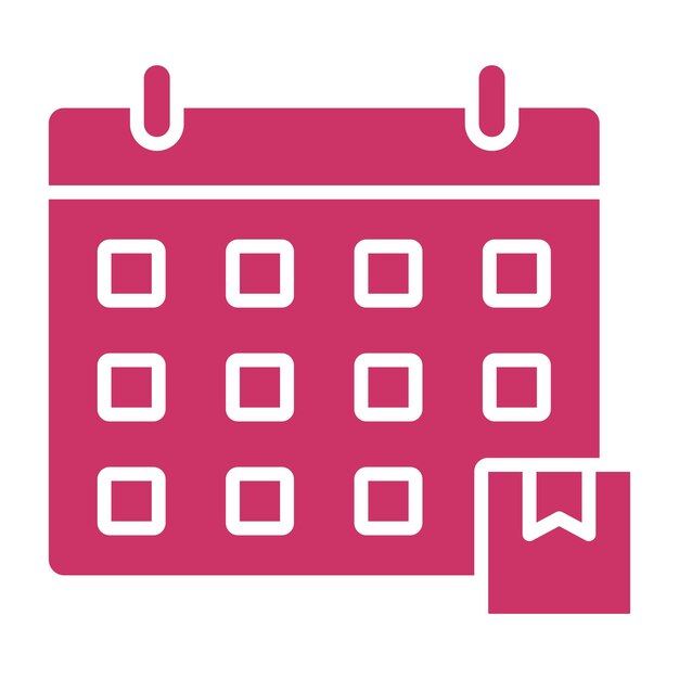 Estilo del icono de la fecha de entrega del diseño vectorial
