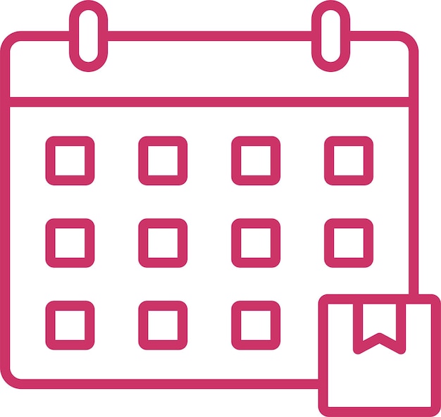 Estilo del icono de la fecha de entrega del diseño vectorial