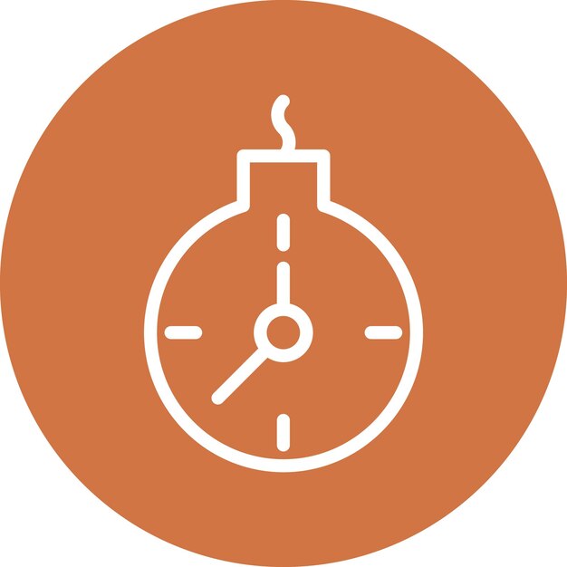 Estilo del icono de la fecha límite del diseño vectorial
