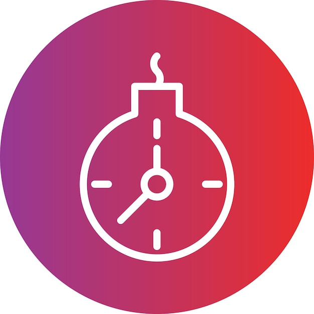 Estilo del icono de la fecha límite del diseño vectorial