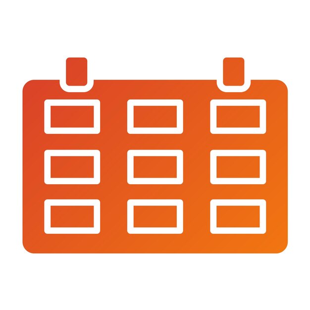 Estilo del icono de la fecha límite del diseño vectorial