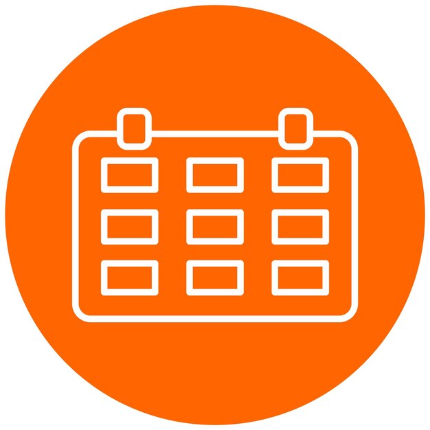 Estilo del icono de la fecha límite del diseño vectorial