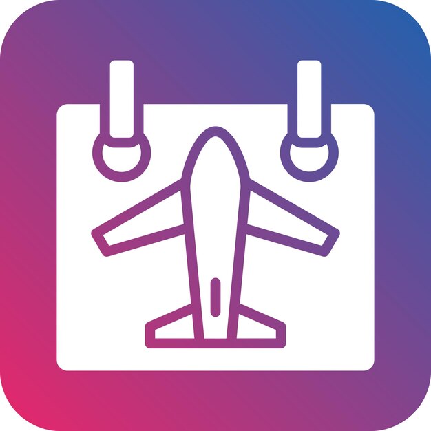 Estilo del icono de la fecha de viaje