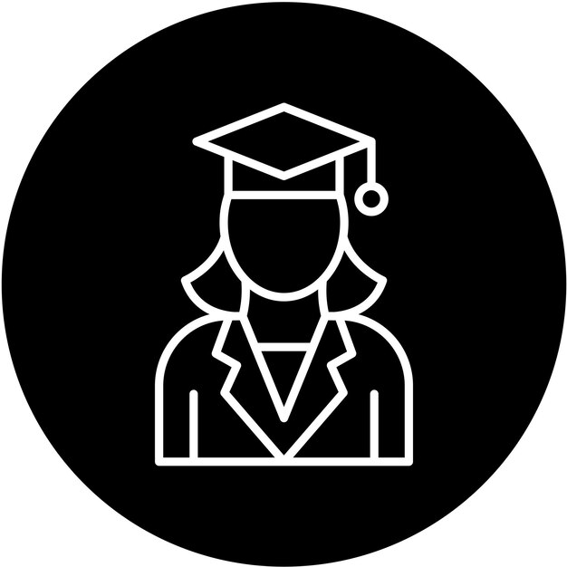 Estilo de icono femenino de graduados