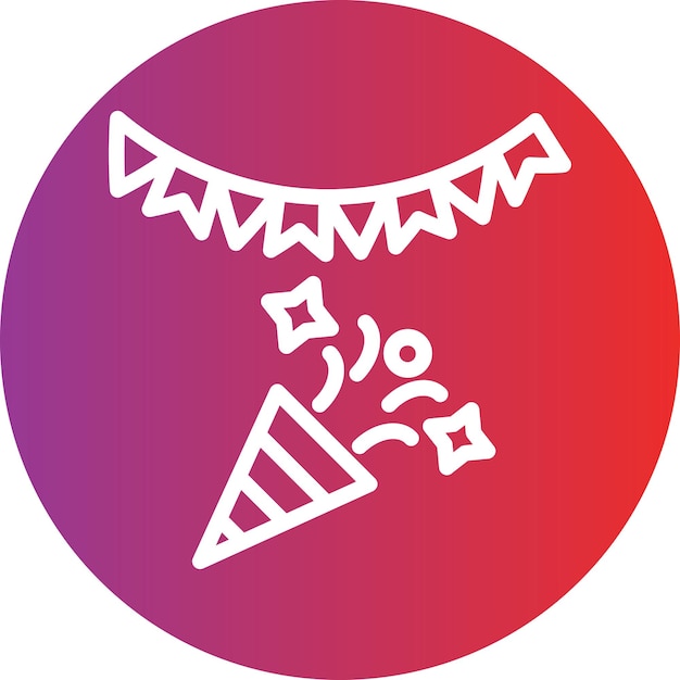 Estilo de icono del festival de diseño vectorial
