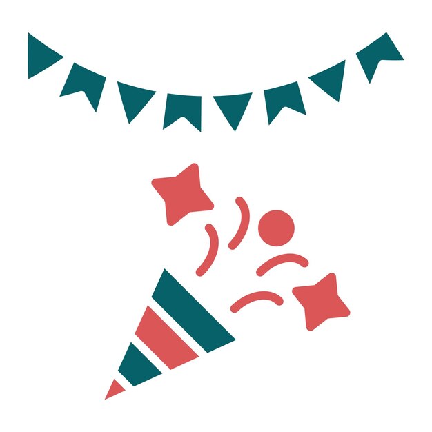 Estilo de icono del festival de diseño vectorial