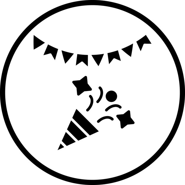 Estilo de icono del festival de diseño vectorial
