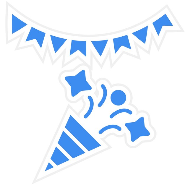 Estilo de icono del festival de diseño vectorial