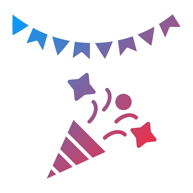 Estilo de icono del festival de diseño vectorial