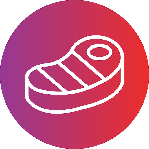 Estilo del icono del filete
