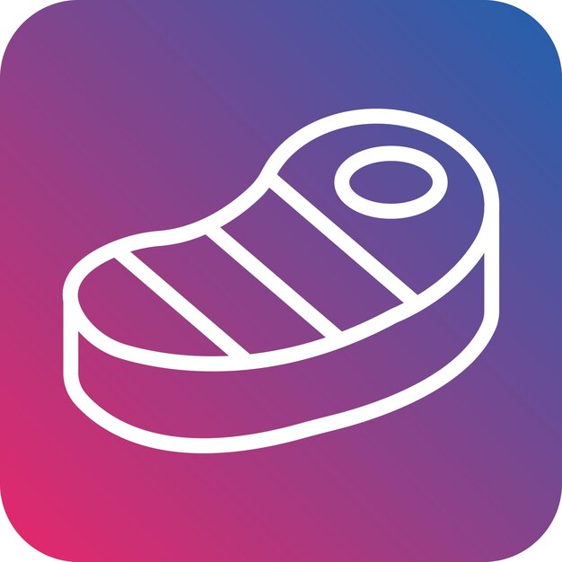 Estilo del icono del filete