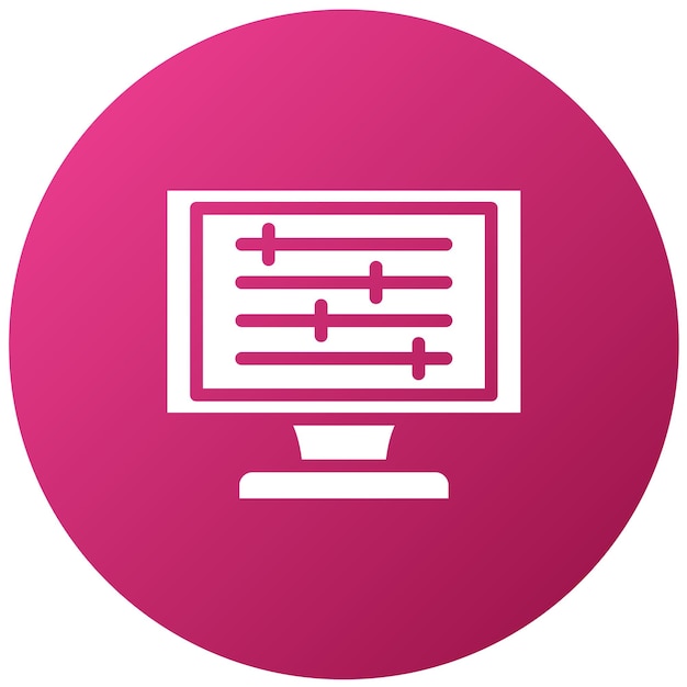 Estilo del ícono del filtro de diseño vectorial