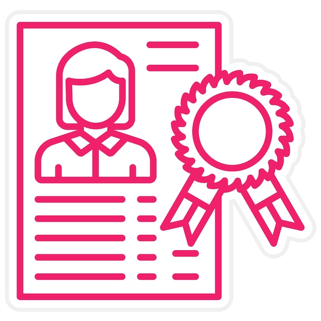 Estilo del icono finalista del diseño vectorial