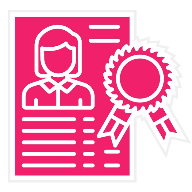 Estilo del icono finalista del diseño vectorial