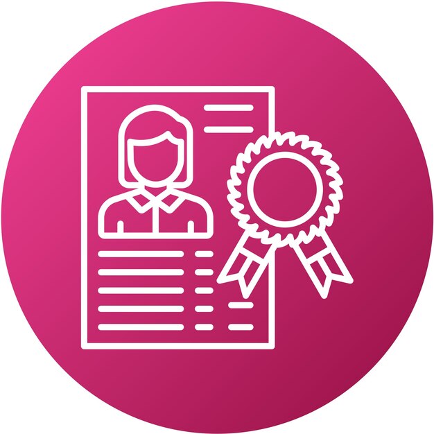 Estilo del icono finalista del diseño vectorial