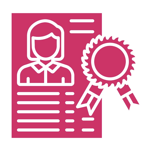 Estilo del icono finalista del diseño vectorial