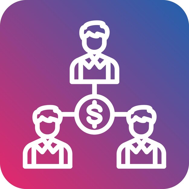 Estilo del icono de financiación colectiva