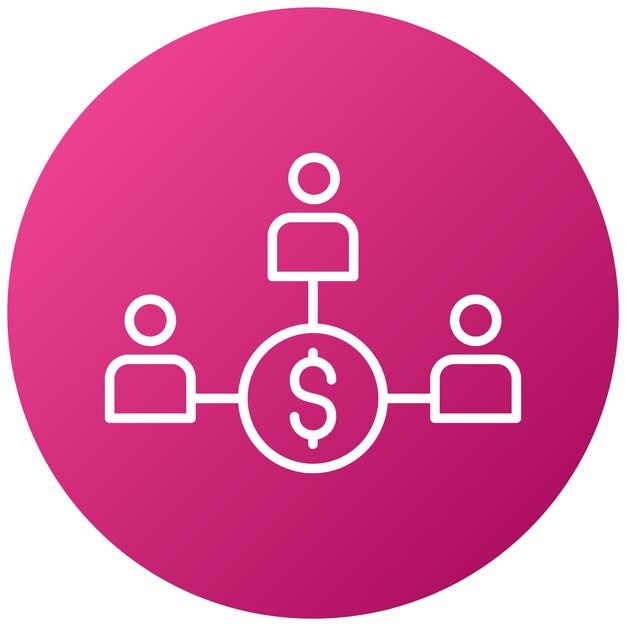 Estilo del icono de financiación colectiva