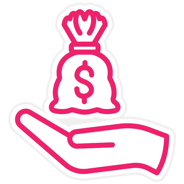 Estilo de icono financiero de diseño vectorial