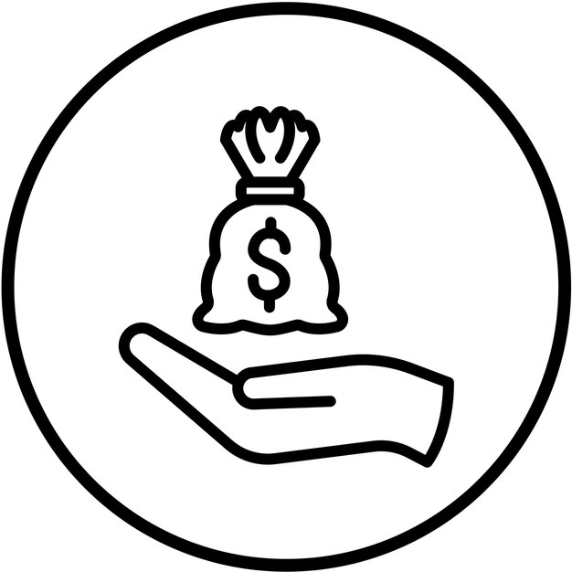 Estilo de icono financiero de diseño vectorial