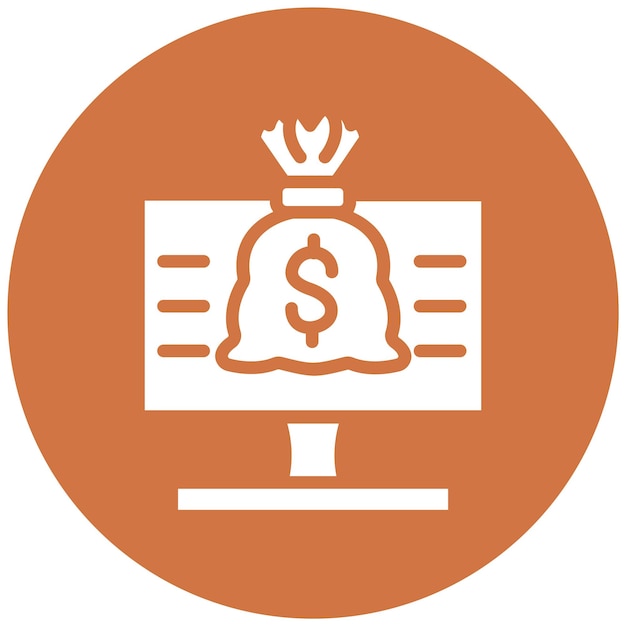 Estilo de icono financiero de diseño vectorial
