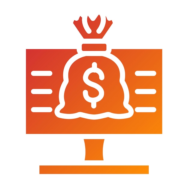 Estilo de icono financiero de diseño vectorial
