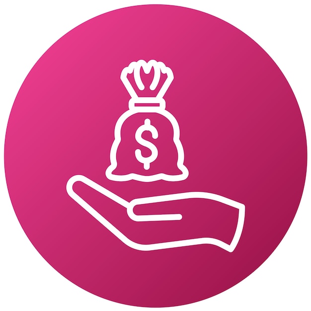 Estilo de icono financiero de diseño vectorial