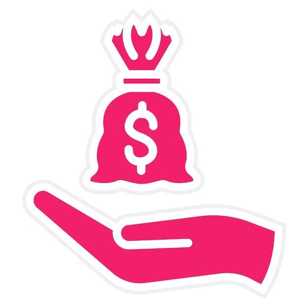 Estilo de icono financiero de diseño vectorial