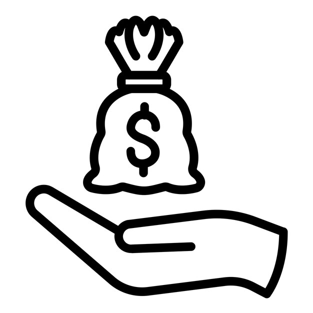 Estilo de icono financiero de diseño vectorial