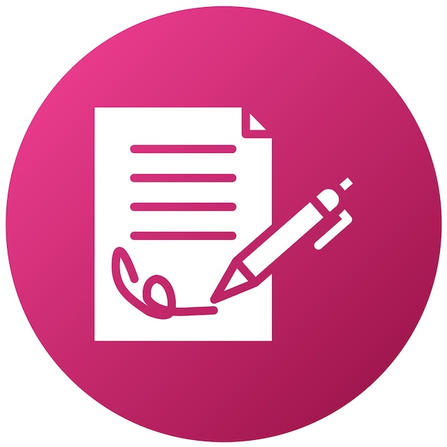 Estilo del icono de las firmas de diseño vectorial