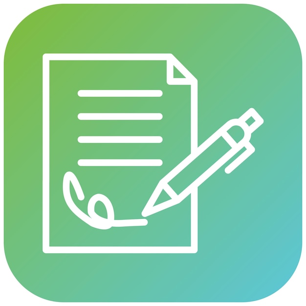 Estilo del icono de las firmas de diseño vectorial
