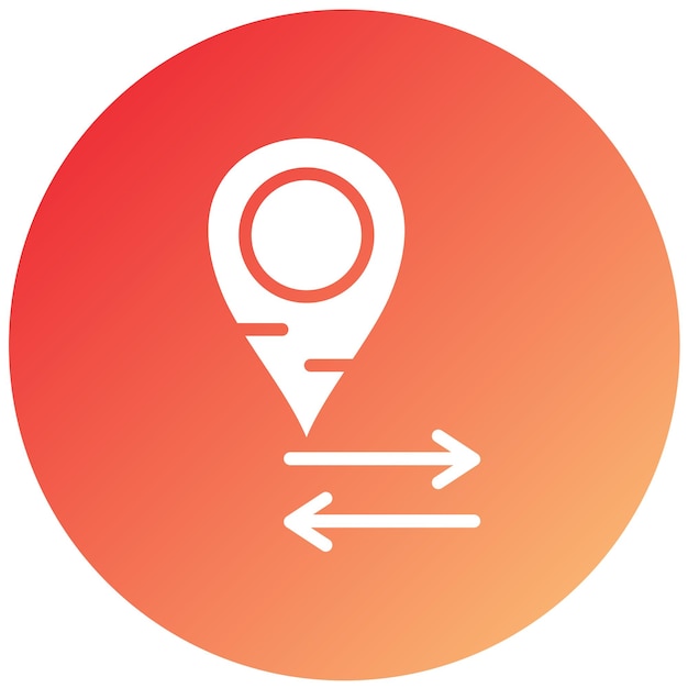 Estilo del icono de la flecha de diseño vectorial