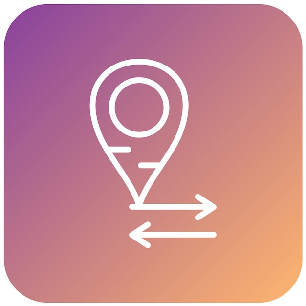 Estilo del icono de la flecha de diseño vectorial
