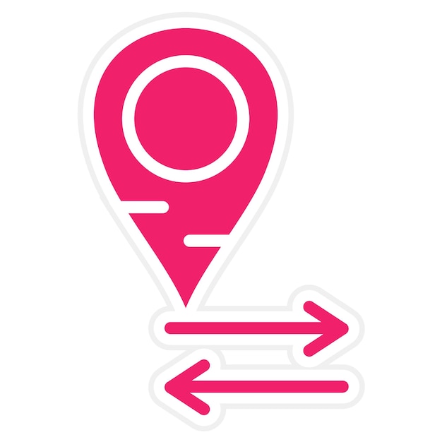 Estilo del icono de la flecha de diseño vectorial