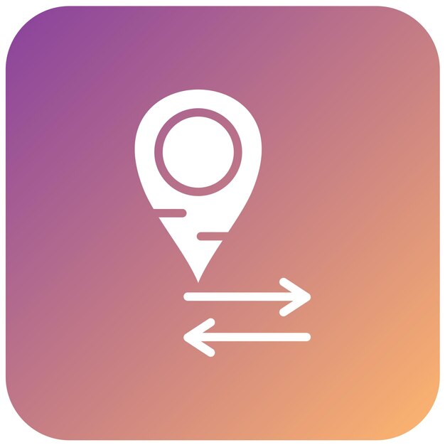 Estilo del icono de la flecha de diseño vectorial