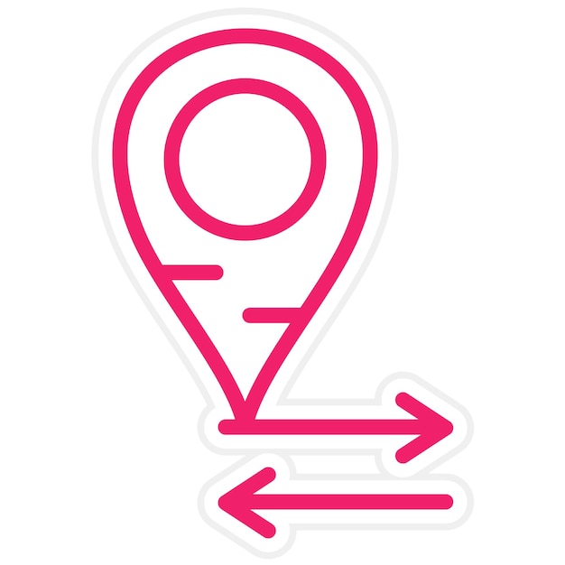 Estilo del icono de la flecha de diseño vectorial