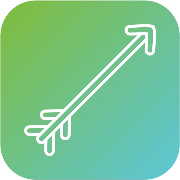 Estilo del icono de la flecha de diseño vectorial