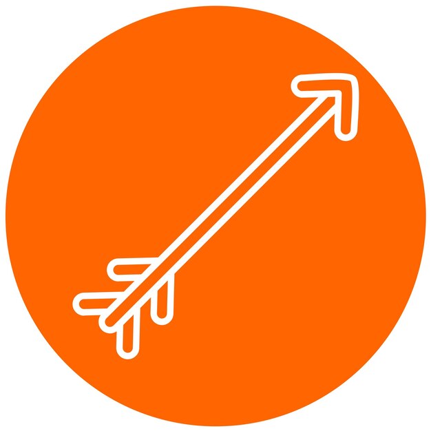 Estilo del icono de la flecha de diseño vectorial