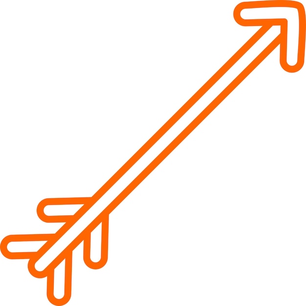 Estilo del icono de la flecha de diseño vectorial