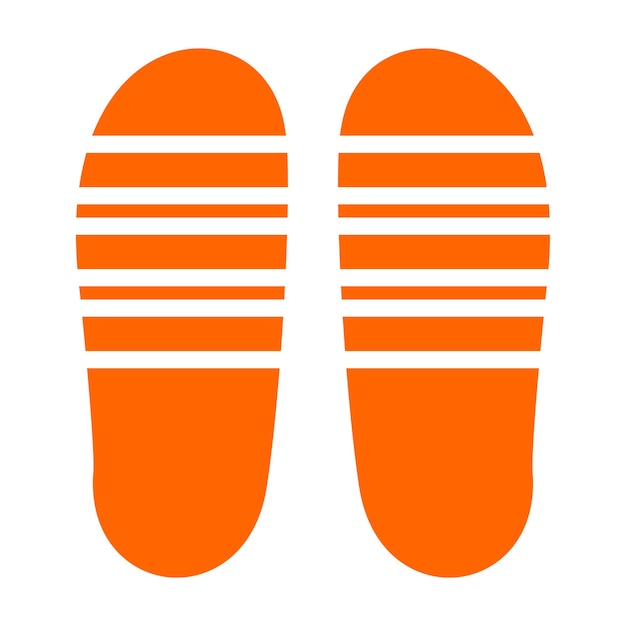 Estilo del icono de los flip-flops de diseño vectorial