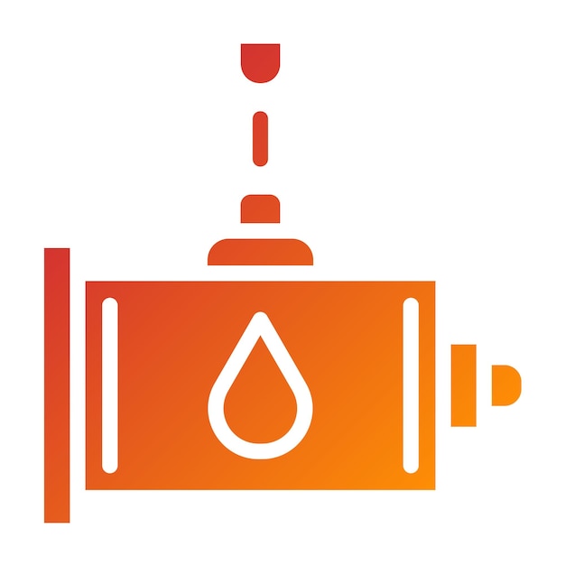 Estilo del icono de fluido de transmisión de diseño vectorial